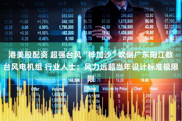 港美股配资 超强台风“桦加沙”吹倒广东阳江数台风电机组 行业人士：风力远超当年设计标准极限