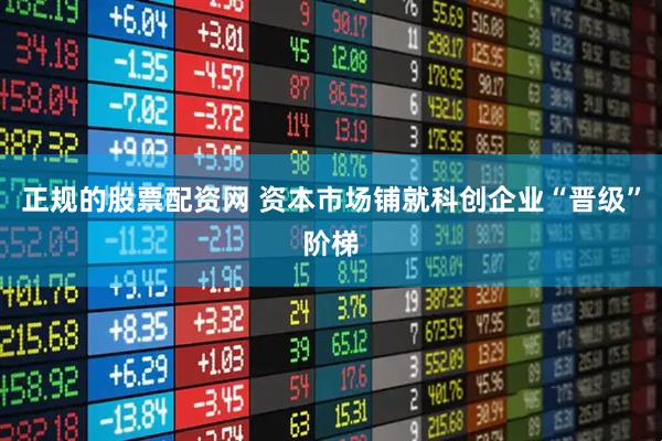 正规的股票配资网 资本市场铺就科创企业“晋级”阶梯